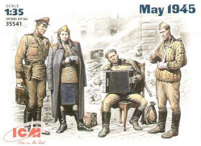 ICM  Soldats sovi&eacute;tiques au repos - Jeu de 4 figurines- 1/35 - Figuri