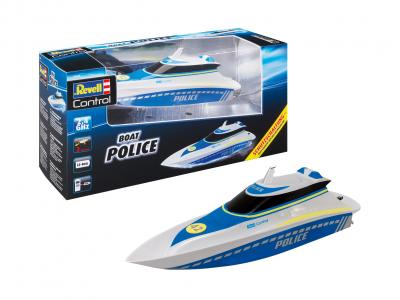 REVELL  Bateau de vitesse RC Police junior/unisexe bleu/blanc 35 cm