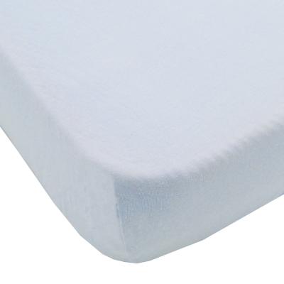 BABYCALIN  - Drap housse berceau 40x80x7cm Bleu certifi&eacute; OEKO-TEX