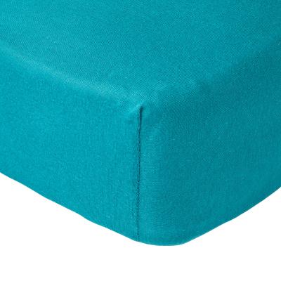 BABYCALIN  - Drap housse 60x120x15cm Bleu tropical certifi&eacute; OEKO-TEX