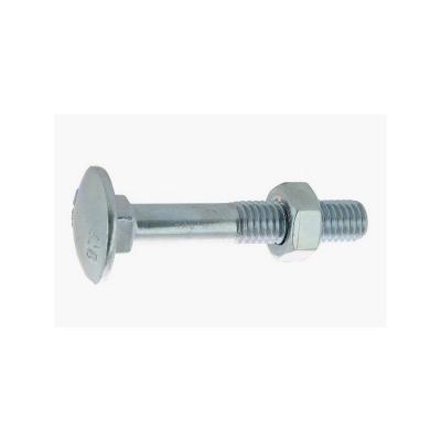 VISWOOD Boulon japy zingu&eacute; - &oslash; 8 mm - 50 mm - Filetage partiel 22 mm - Bo&icirc;te de 100 