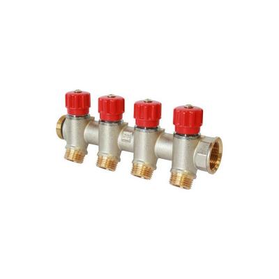 SOMATHERM Collecteur Laiton A Portee Plate Avec Vannes A Clapet Easy Lock