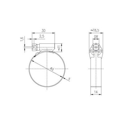 SERFLEX Collier  14mm Sx 14 032-052