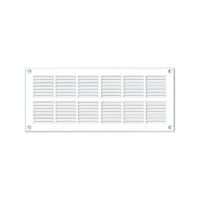 AUTOGYRE Grille ventilation rectangle extra-plate L : 254 x 110 mm - blanc