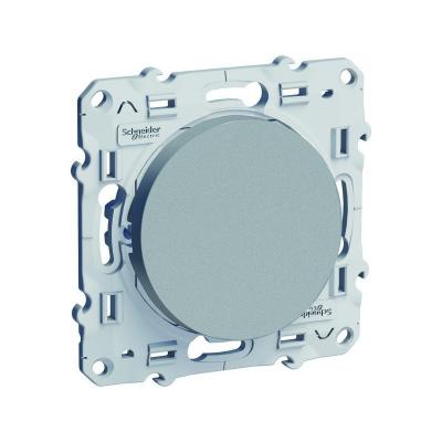 SCHNEIDER ELECTRIC Bouton poussoir double - 10A - 230V - SCHNEIDER Odace - aluminium