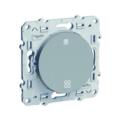 SCHNEIDER ELECTRIC Interrupteur commande VMC sans position arr&ecirc;t &agrave; vis aluminium Odace