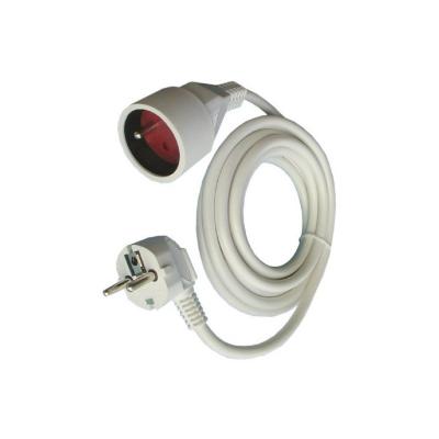 DEBFLEX  - Rallonge 5m HO5VV-F 3G 1.5 / 2P+T / 16 Amp&egrave;res - Blanc