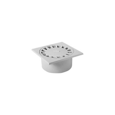 NICOLL Siphon de sol faible hauteur 15x15 cm gris clair -  - SC456G