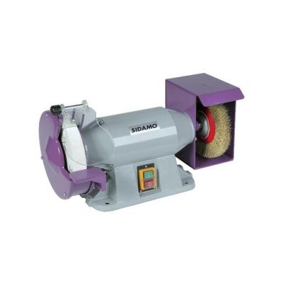 SIDAMO  - Meule ou touret pour affutage 200 mm avec brosse monophasee -