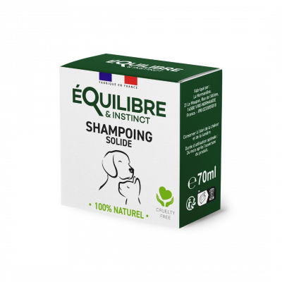EQUILIBRE & INSTINCT Shampoing solide chien et pour chat - - &Eacute;QUILIBRE & INSTINCT