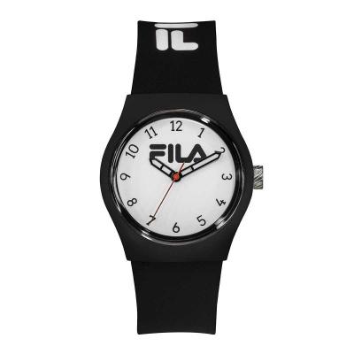 FILA Montre Mixte  N&deg;319 - 38-319-005 Bracelet Silicone Noir