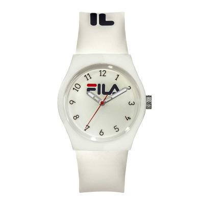 FILA Montre Mixte  N&deg;319 - 38-319-006 Bracelet Silicone Blanc
