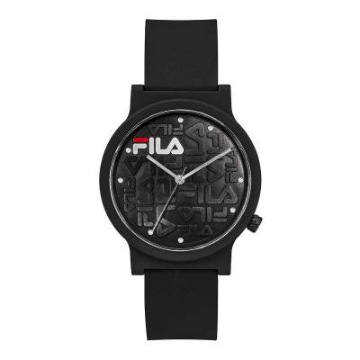 FILA Montre Mixte  N&deg;320 STYLE - 38-320-001 Bracelet Silicone Noir