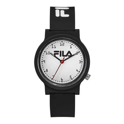 FILA Montre Mixte  N&deg;320 - 38-320-004 Bracelet Silicone Noir
