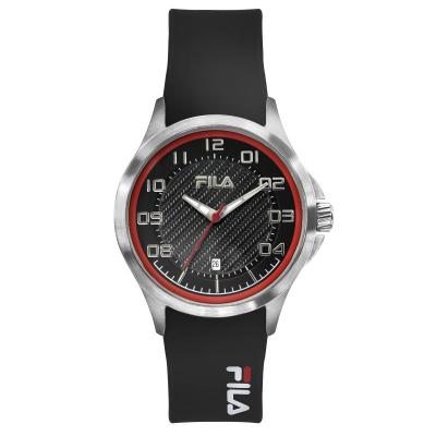 FILA Montre  38-088-101 - Montre Dateur Silicone Noir 40 mm Homme