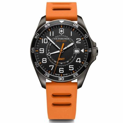 VICTORINOX Montre Homme  Fieldforce En Caoutchouc Orange - 42 Mm