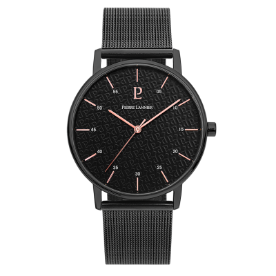 PIERRE LANNIER  Montres Noir  Homme - 378B438 39mm