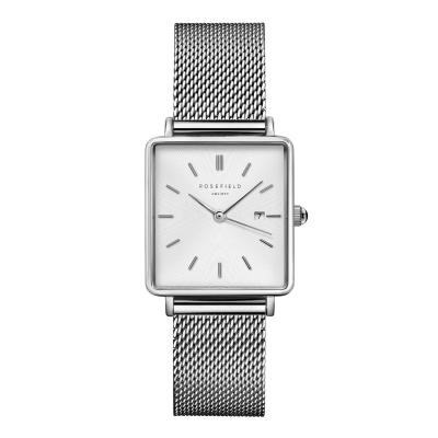 ROSEFIELD Montre  Femme "The Boxy" Quartz - Bo&icirc;tier m&eacute;tal - QWSS-Q02
