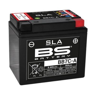 BS BATTERY Batterie moto activ&eacute;e en usine  BB7C-A