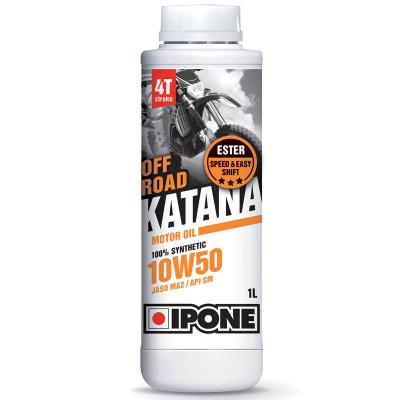  Huile moteur Ipone KATANA OFF-ROAD - 10W50 100% synth&eacute;se - 1 LITRE