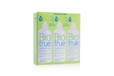 BIOTRUE BAUSCH&LOMB  solutions multifonctions pour lentilles 300ml x 3