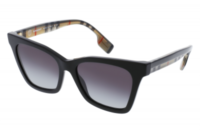 BURBERRY Lunettes de soleil  Be4346 elsa col. 39428g Femme G&eacute;om&eacute;trique Noir