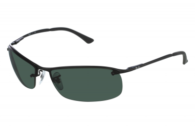 RAY BAN Ray-ban top bar square noir mat gris vert - large-extra large