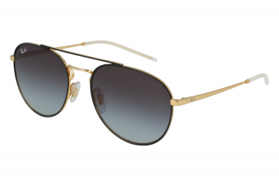 RAY BAN Lunettes de soleil Ray-Ban RB3589 Noir/Dor&eacute; Gris D&eacute;grad&eacute;