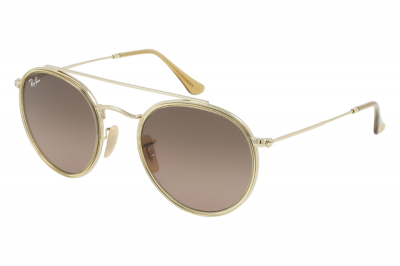 RAY BAN Lunettes de soleil Ray-ban Rb3647n col. 912443 Unisexe Ronds Or