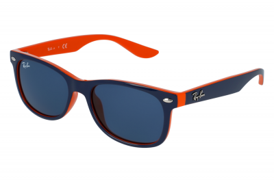 RAY BAN Lunettes de soleil carr&eacute;es RJ9052S Bleu 