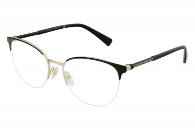 VERSACE  Femme  VE1247 1252 Montures optiques M&eacute;tal Noir Pantos Normale