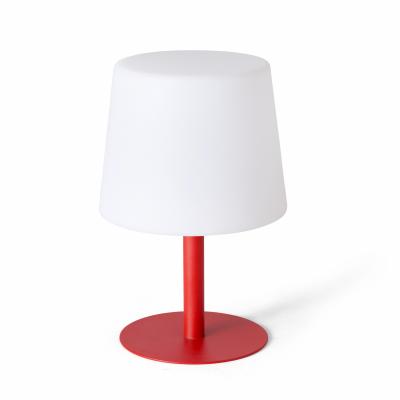 OVIALA Lampe de table Led mini - 16 x 30 cm - Poly&eacute;thyl&egrave;ne -  - Rouge