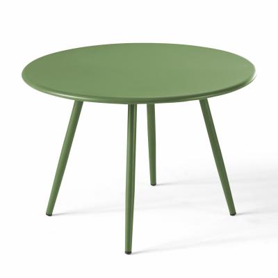 Table basse ronde en m&eacute;tal vert cactus - Palavas - Vert