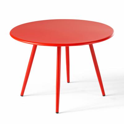 Table basse d'int&eacute;rieur - 50 x 34 cm - Acier - Palavas - Rouge