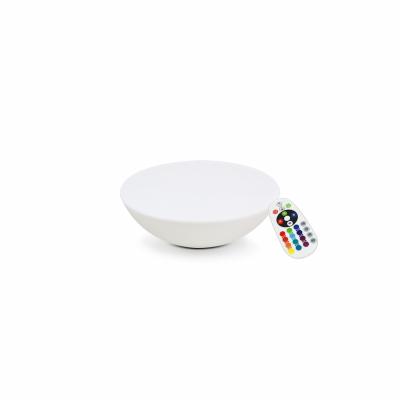 Table basse lumineuse ronde LED (&oslash;81 x 21 cm)