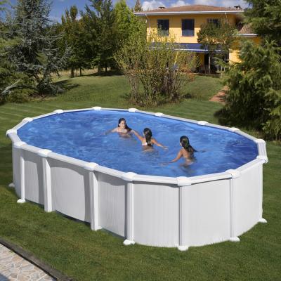 GRE Piscine ovale hors sol en kit 610 x 375 x 132 cm avec renforts en u