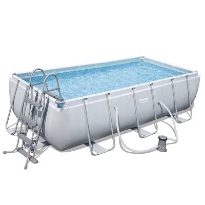 BESTWAY  Kit Piscine rectangulaire tubulaire L4,04 x l2,01 x H1,00m