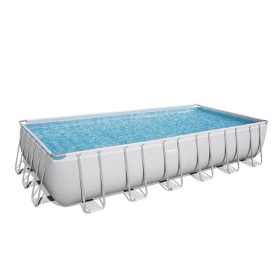 BESTWAY Piscine tubulaire rectangulaire  power steel 7,32 x 3,66 x 1,32