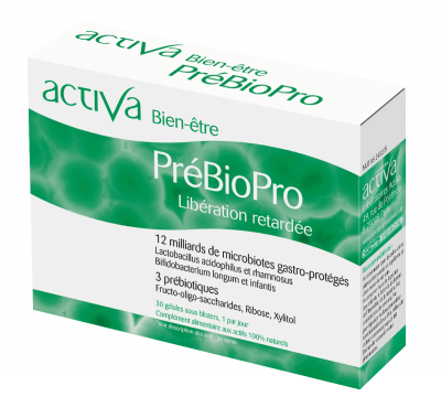 ACTIVA Prebiopro Lib&eacute;ration Retard&eacute;e x30 g&eacute;lules Bien-&Ecirc;tre 