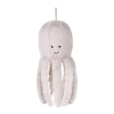 FLOW Peluche bruit blanc Olly la pieuvre grise 