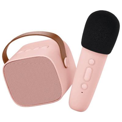 LALARMA  - Enceinte Karaok&eacute; sans fil rechargeable - Rose -