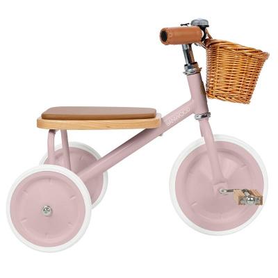 BANWOOD Tricycle rose poudr&eacute; pour enfants 2 &agrave; 6&nbsp;ans