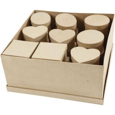 CREATIV COMPANY CC Hobby Bo&icirc;tes medium, d: 10-12 cm, h: 5 cm, 28pi&egrave;ces- - D&eacute;coration