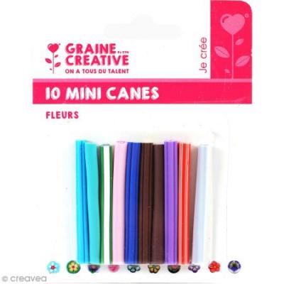 GRAINE CREATIVE Tranches de canes mini mini fleurs - graine cr&eacute;ative
