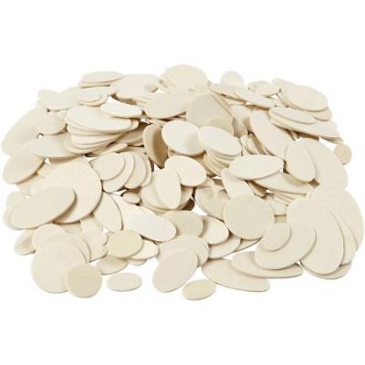 CREATIVE DECO Creotime coffret artisanal Moza&iuml;kvormenen bois 5 cm vierge 500 pi&egrave;ces