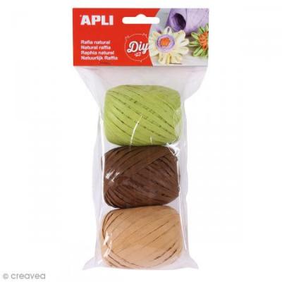 APLI  raphia naturel tons nature 014413
