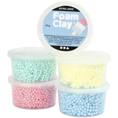  CC Hobby Foam Clay Extra Large, couleurs assorties, 5x25 gr/ 1 Pq.- -