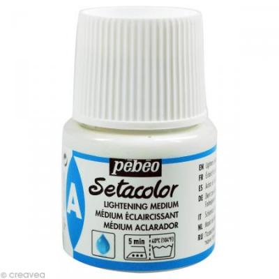  PEBEO PINTURA Setacolor Auxiliares Medium Aclarador 45ml