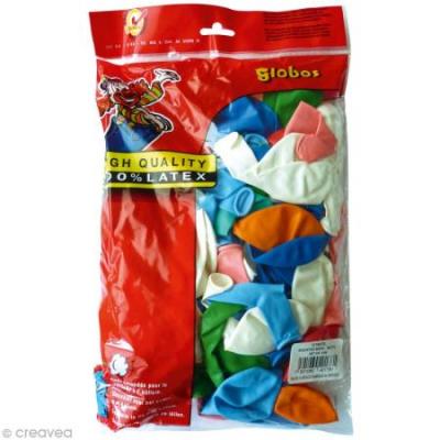 GRAINE CREATIVE Ballon de baudruche 30 cm x 100 - Globos - couleur variant