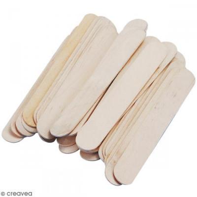 RAYHER B&acirc;tonnets en bois - 15 x 1,5 cm - 36 pcs -  - couleur variant